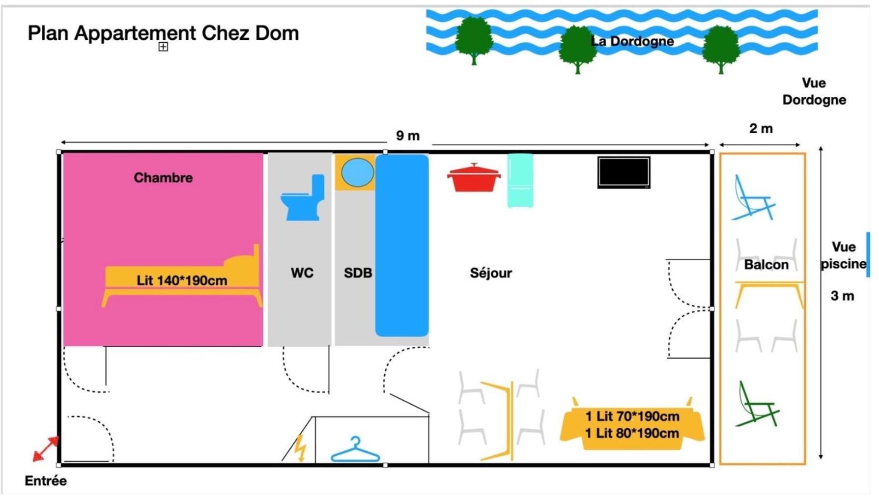 아르장타트 *A Setting Between Dordogne And Swimming Pool* 아파트 외부 사진